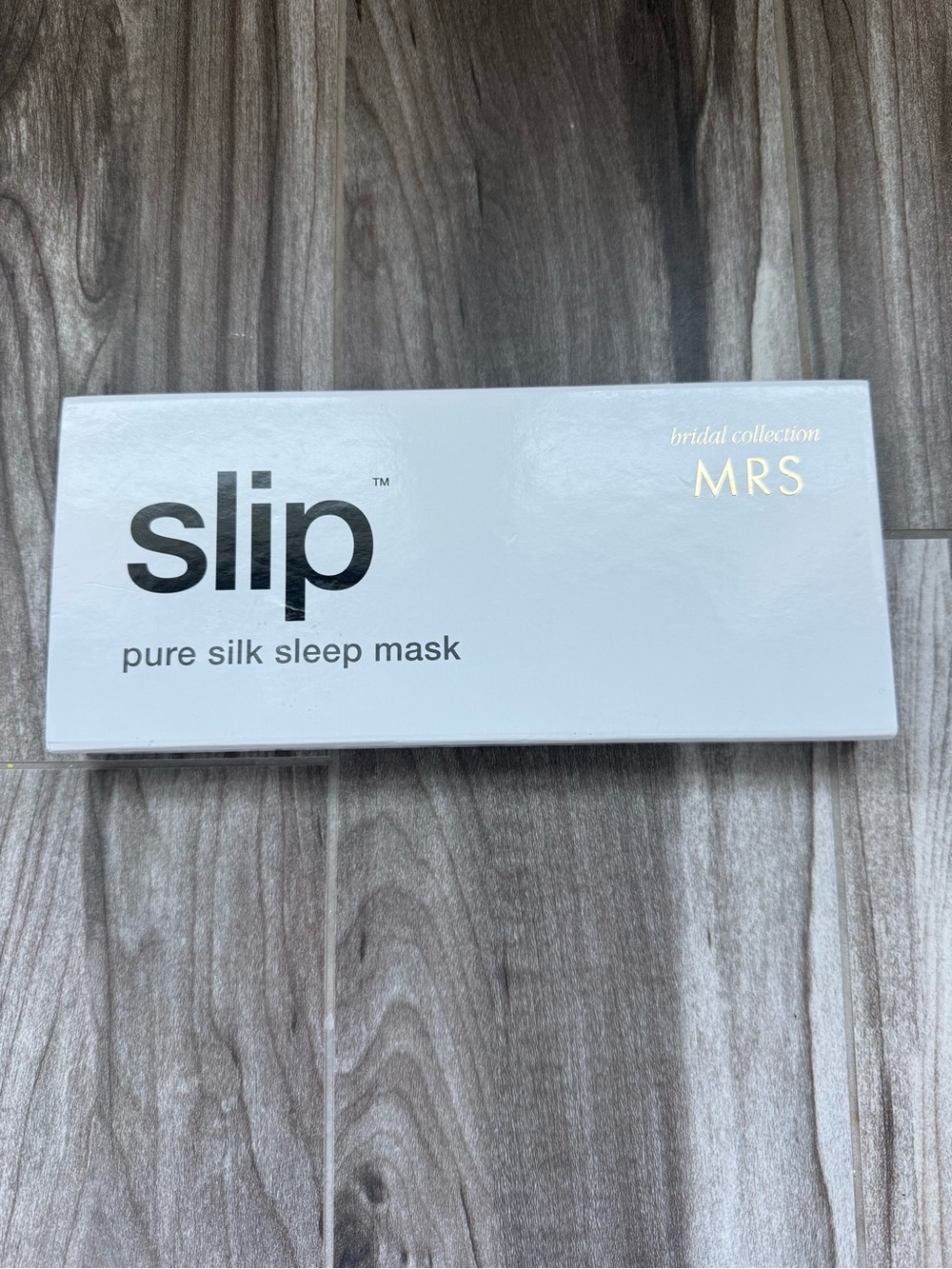 slip bridal collection MRS pure silk sleep mask - white